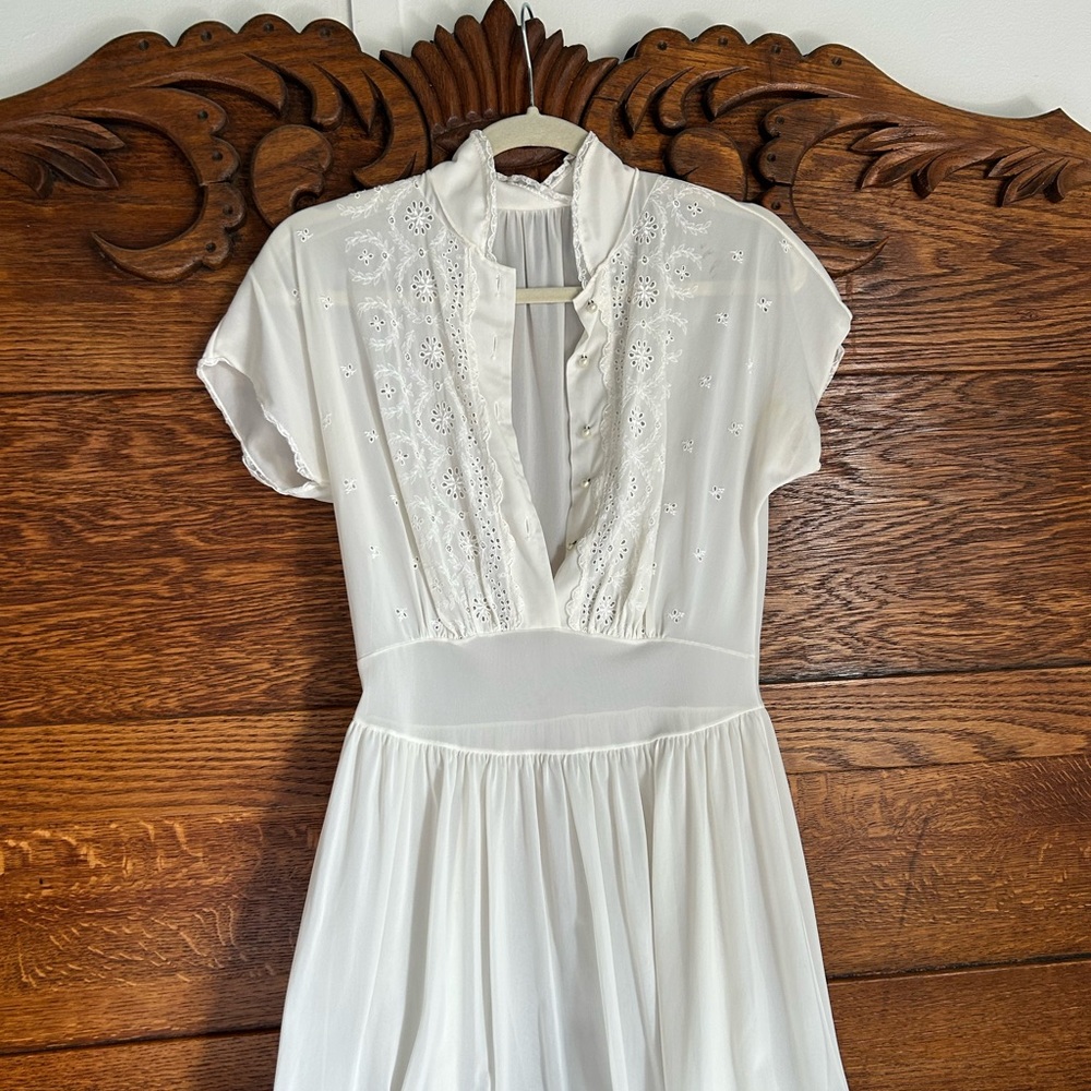 Vintage embroidered maxi dress